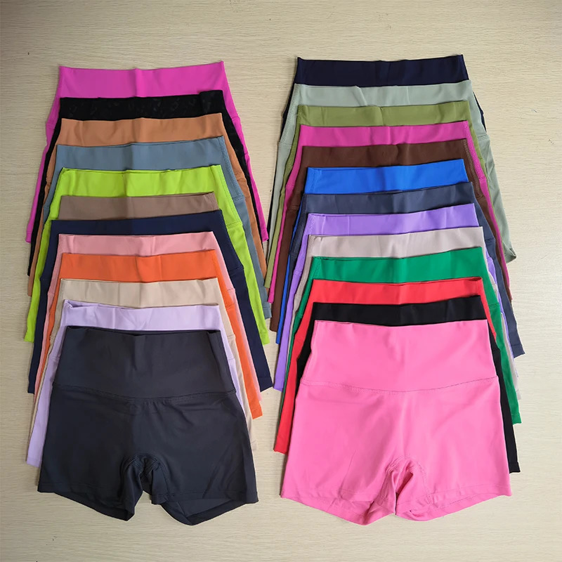 Yoga Shorts Solid Color Women Fitness High Waist Legging Bike Soft Fabric Proof Comprehensive Training Jog Sportswear 250815