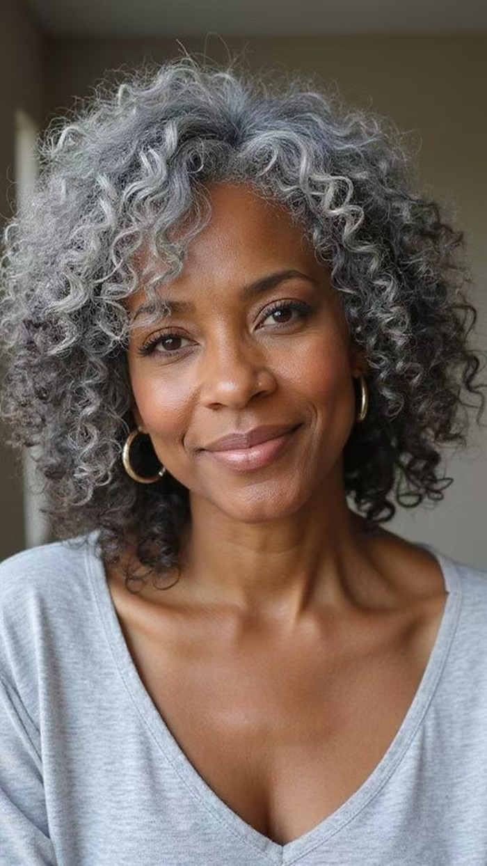 Elegant Silver gray salt and pepper human hair wigs without lace grey wigs kinky curly natura machine made short bob glueless