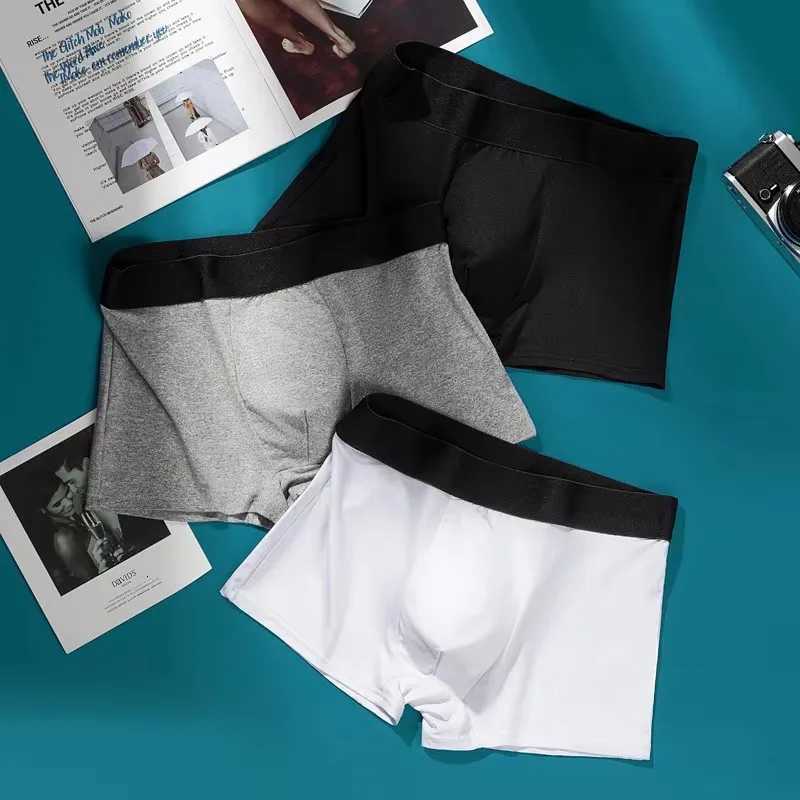 Men Boxer Mens Underwear Breathable Sexy Male Boxer Solid Underpants Comfortable Underwear Mens Boxers Hot L-3XL W250819