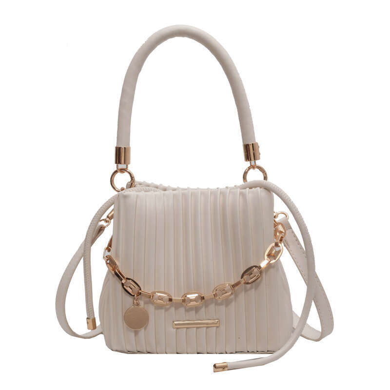 Handheld Pleated for Women Designer Summer 2025 New Trendy Fashion Niche Bags Bucket Versatile Ins Style Single Shoulder Crossbody Bag