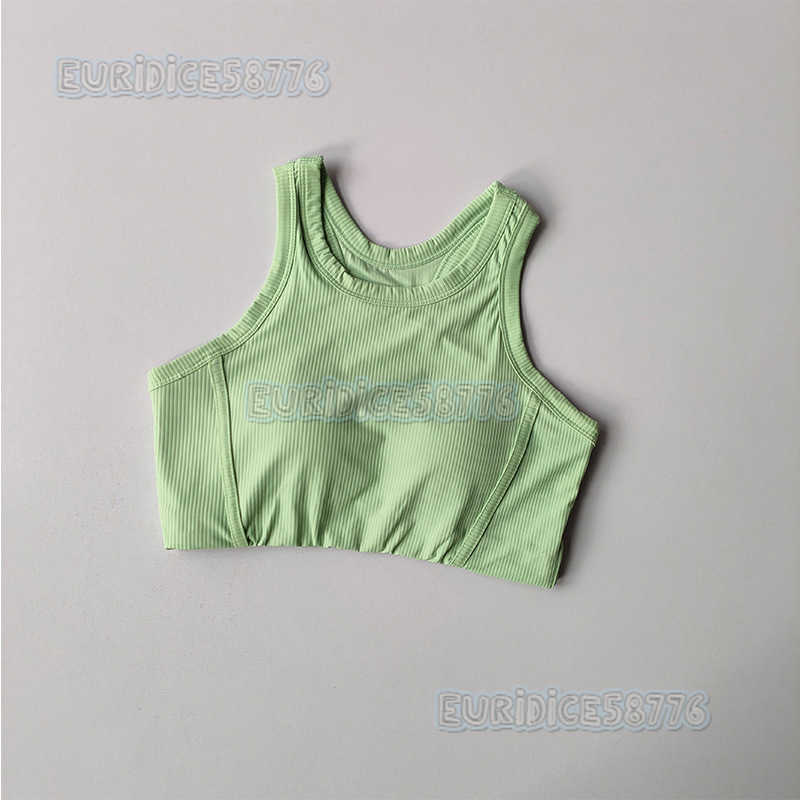 New High-strength Shockproof Sports Bra Ribbed Sports Bra Running Fitness Running Beauty Back Yoga Vest for Women H250819