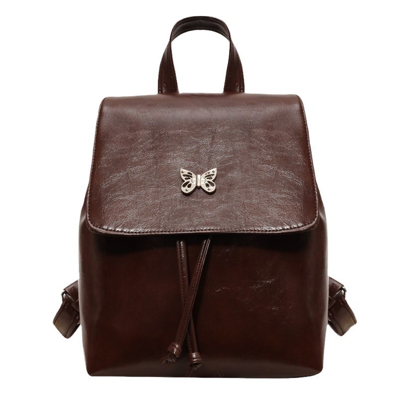 Free shipping designer Autumn New Fashion Retro Versatile Women Bag Trendy High-Quality Texture Backpack Korean Style Backpack