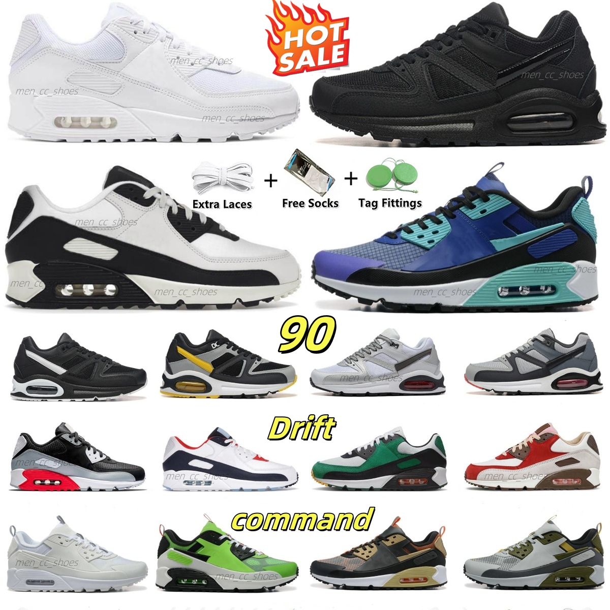 90 90s drift command designer shoes mens Running Shoes green triple black white mesh university red dark smoke grey khaki casual shoes sneakers women Trainers 36-46