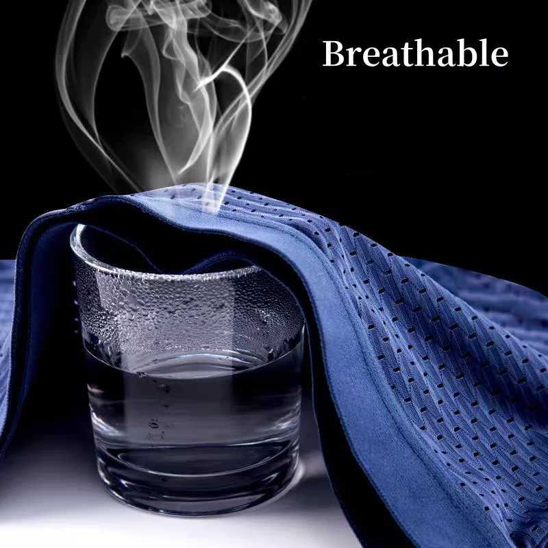 4PcsLot Mens Ice Silk Pantie Underpant Shorts Breathable Underwear Mens Antibacterial Ultrathin Shorts Plus Size L-5XL W250819