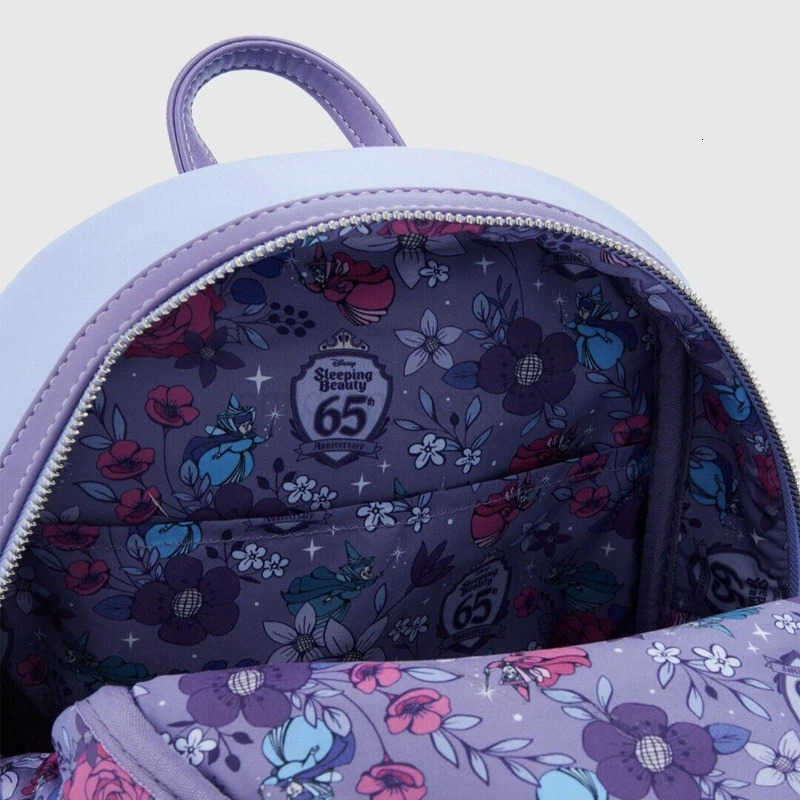 Disney Loungefly Sleeping Beauty 65th Anniversary Mini Backpack Princess Aurora Dancing Backpack W250819