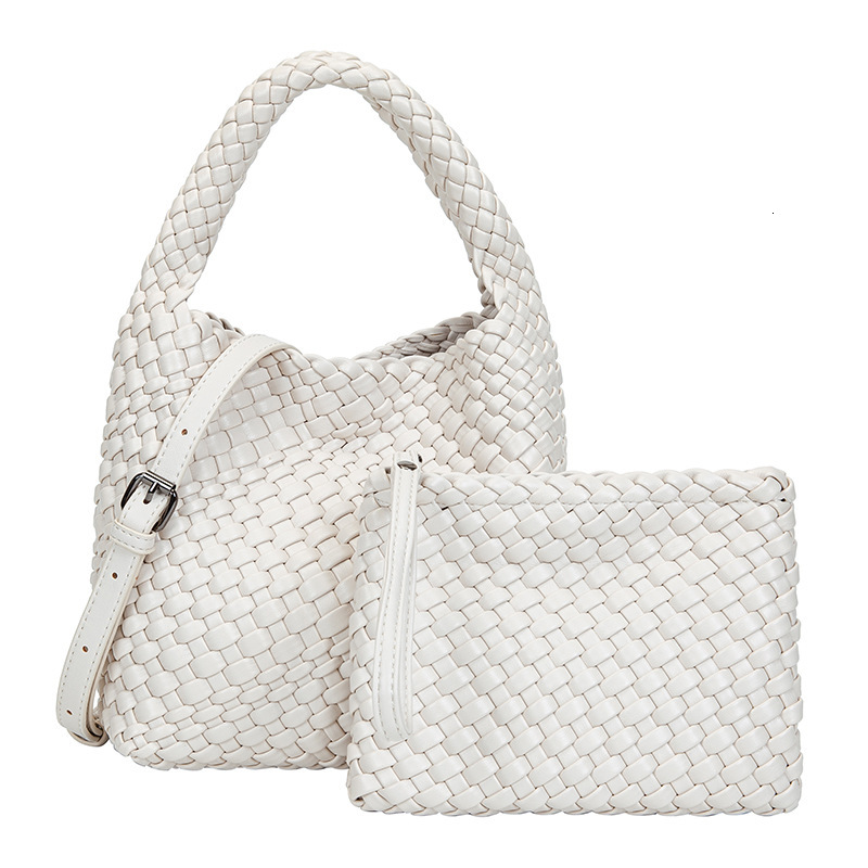 2025 New Handbag Summer Solid Color Basket Shoulder Bag Designer Bag Mother and Women's Bag Retro Shoulder Cross Bag