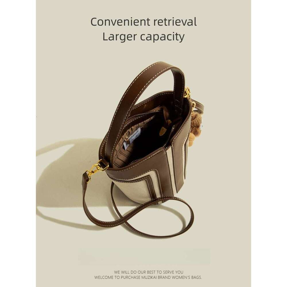 This Year's Trend Large Capacity 2025 New Style Color-Block Handbag Spring Summer Shoulder Crossbody Bag