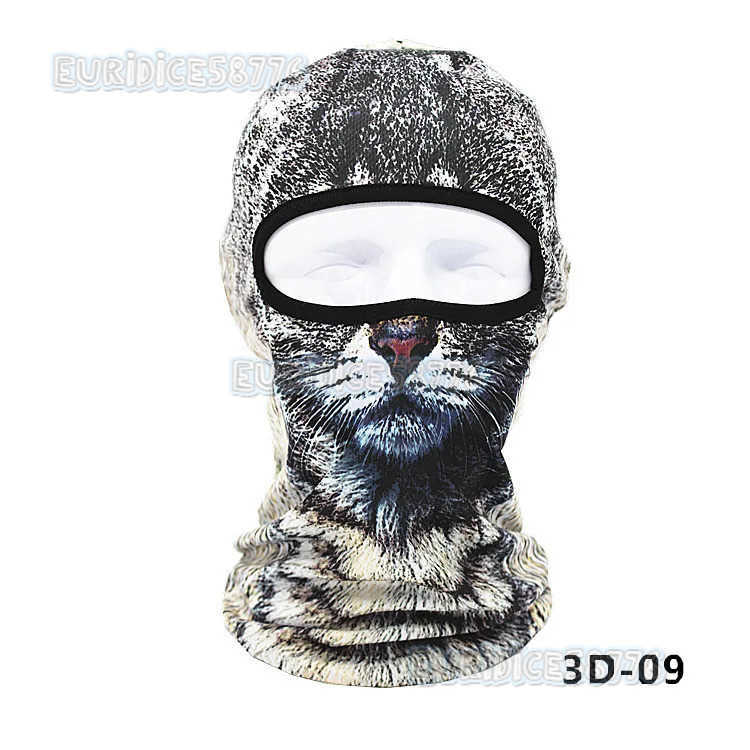 3D Cat Balaclava Motorcycle Cute Full Face Hood Mask Skiing Snowboard Hat Helmet Liner Biker Face Gorras Cycling Headgear Hat H250819