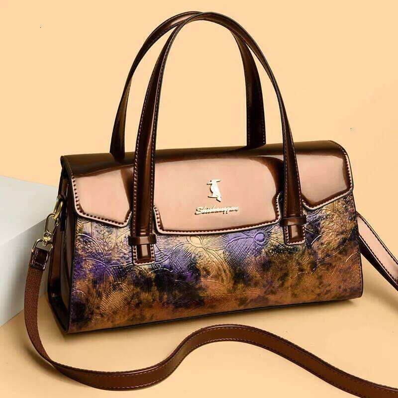 For Women New Fashionable Spray Printed Handbag With Simple Temperament And Large Capacity Shoulder Bag