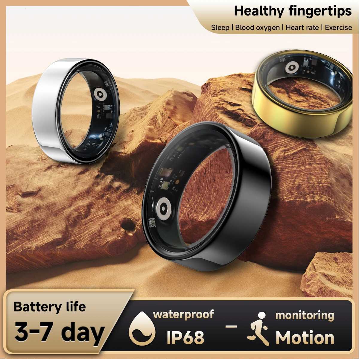 SIMSONLAB Smart Ring Men and Women Sports Data Recorder IP68 Waterproof Real-time Dynamic Monitoring Ultra-long Battery Life W250819