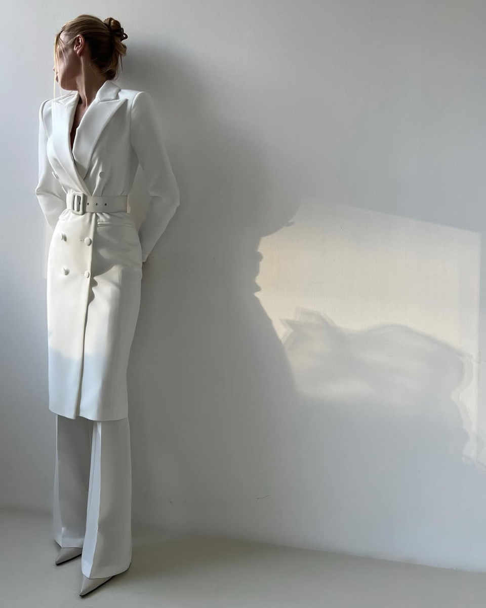 Elegant Women Blazer Dress Customized Slim Fit Banquet Party Gowns Jacket Sets Ladies Business Coat 2 Pieces