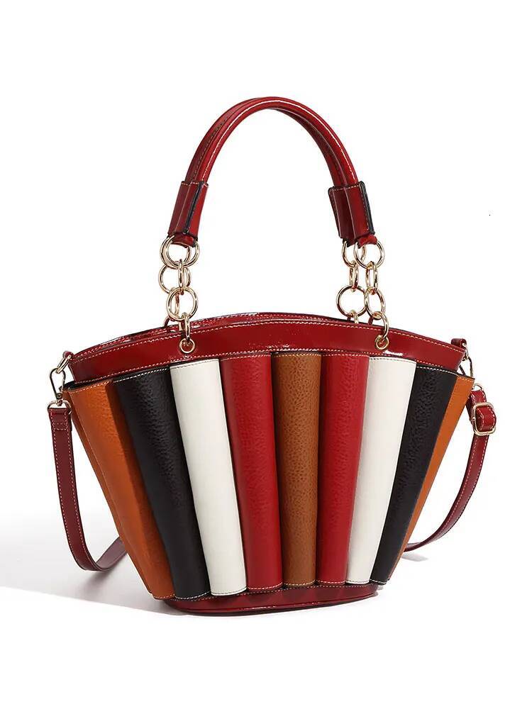 Bag Woman Capacity Leather Purse Fashion Designer Top Handbags Women Crossbody Large Bags For Women,Metal Handle