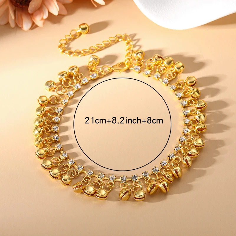 Fashion Personality Boho Anklet Set Silver Color Ethnic Tassel Bell Anklet for Women Girl Beach Foot Anklet Party Summer Jewelry 250815