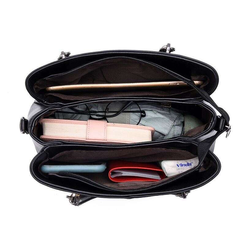 Shichen Women's Bag Simple and casual mother's grand women's handbag, Korean version, color matching single shoulder OLOEY