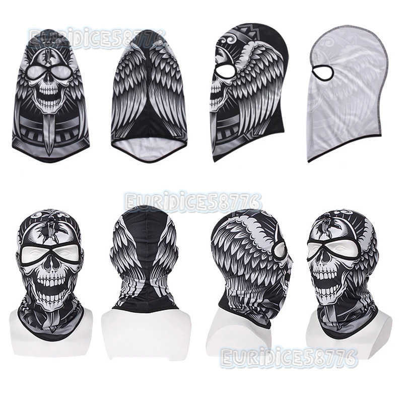 Skull Bandana Balaclava Men Women Ski Mask Windproof Sports Scarf Riding Full Face Cover Fishing Hiking Neck Gaiter Face Shield H250819