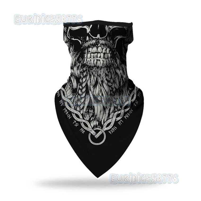 Straight Cross Mirror Merchant Adult Ear-hanging Headscarf Skull Mask H250819