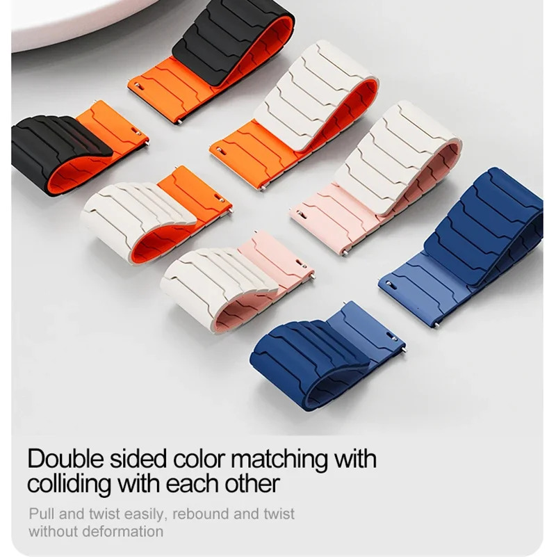 22mm 20mm Magnetic Band For Galaxy Watch 7 6 5 4 3 Silicone Loop Strap For Watch GT5/4/3Pro mm Ultimate Correa 250818
