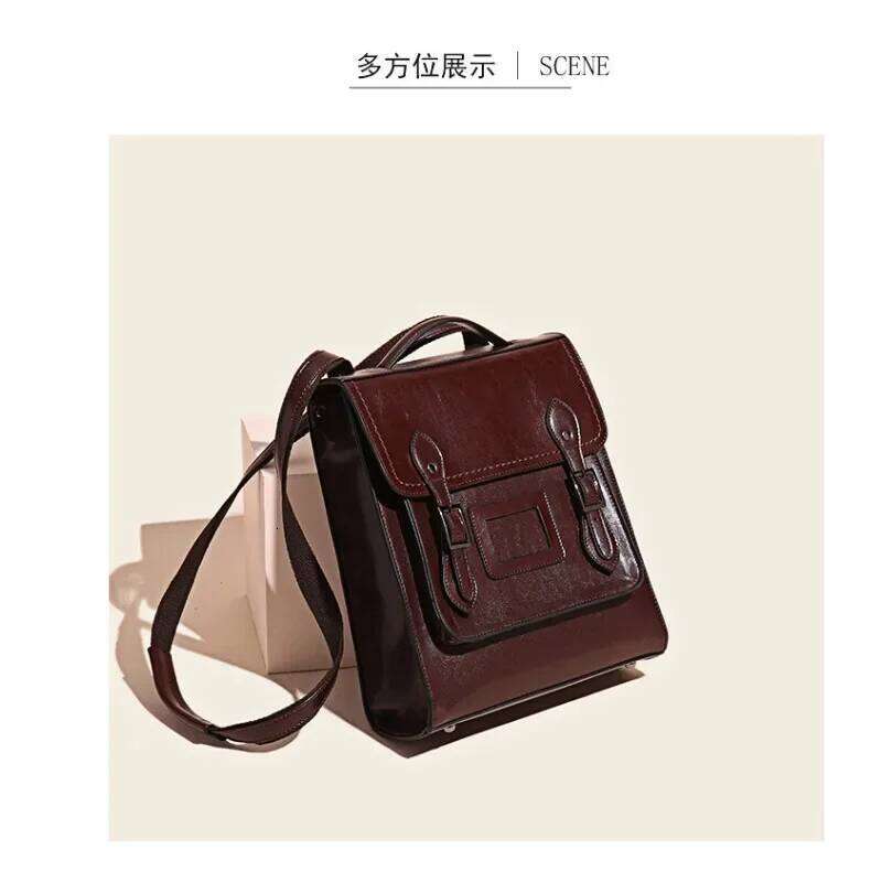 New Multifunction Female Big Tote PU Leather College Style Shoulder Bag Student Schoolbag Bagpack Women Backpack