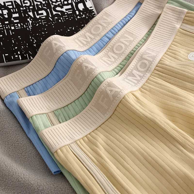 2PCS New Simple Mens Retro Pure Cotton Comfortable And Breathable Sport Underwear For Men Fashion Boxers Panties W250819