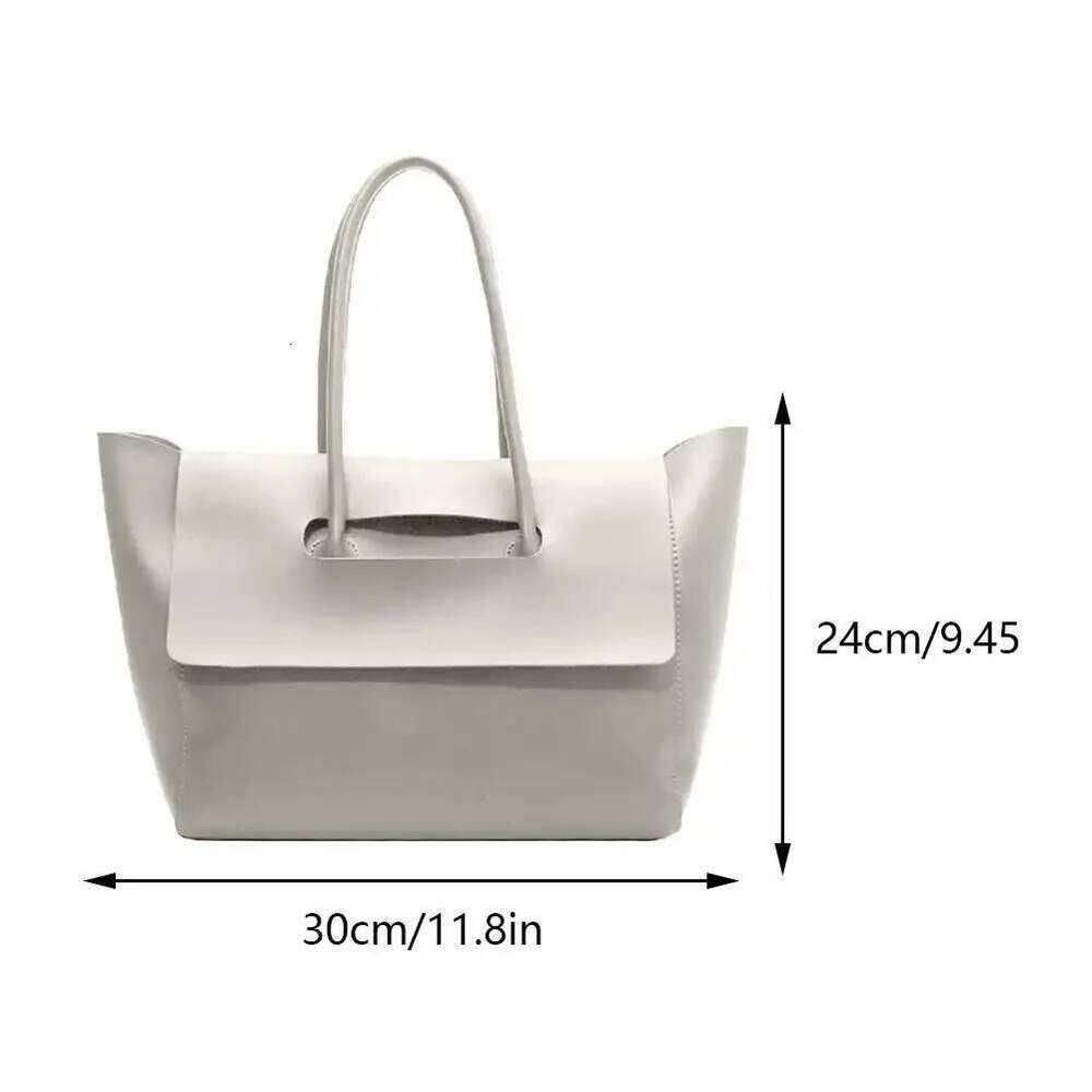 High Quality Retro Tote PU Leather Ladies Top Handle Large Capacity Trend Shoulder Bag Women Vintage Solid Color Handbag