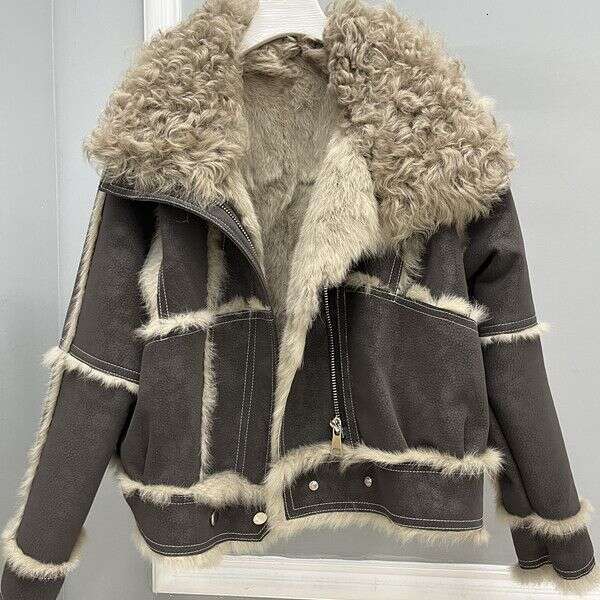 Jacket hoodie spider hoodie designer hoodie New Rabbit Sheepskin Women's Fur Coat with Wool Collar Slim Fit Korean Style Youthful Women