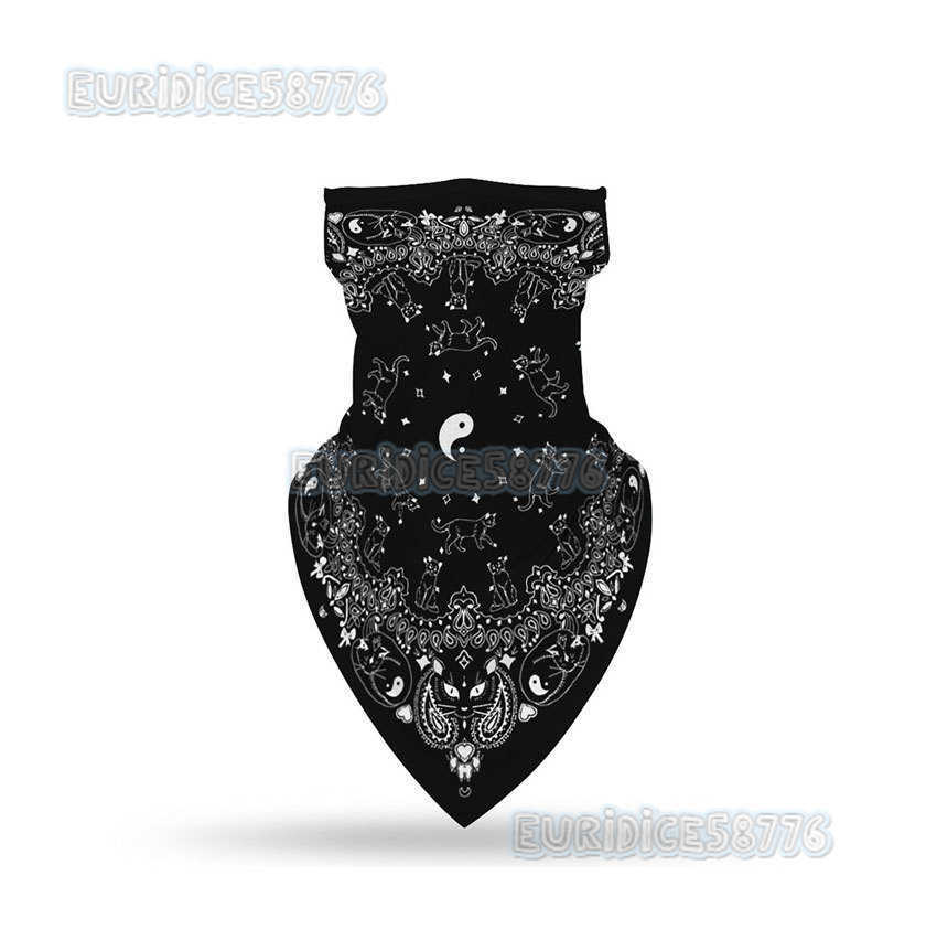 Outdoor Cycling Mesh Cooling Outdoor Cycling Insect-proof Mask Multi-functional Triangle Scarf Good Elasticity Mask H250819 I415