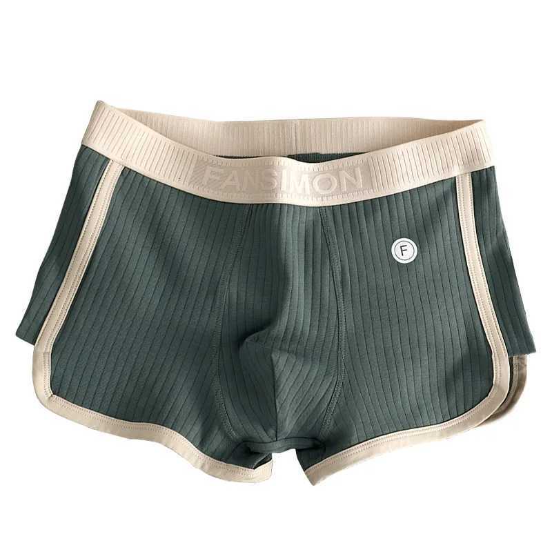 2PCS New Simple Mens Retro Pure Cotton Comfortable And Breathable Sport Underwear For Men Fashion Boxers Panties W250819