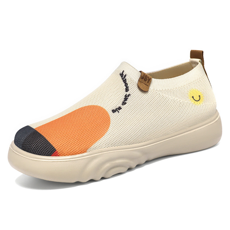 2025 New Women's Summer Beijing Cloth Shoes Fashion Painting Casual Shoes Designer Shoes Soft soled Women's Walking Shoes