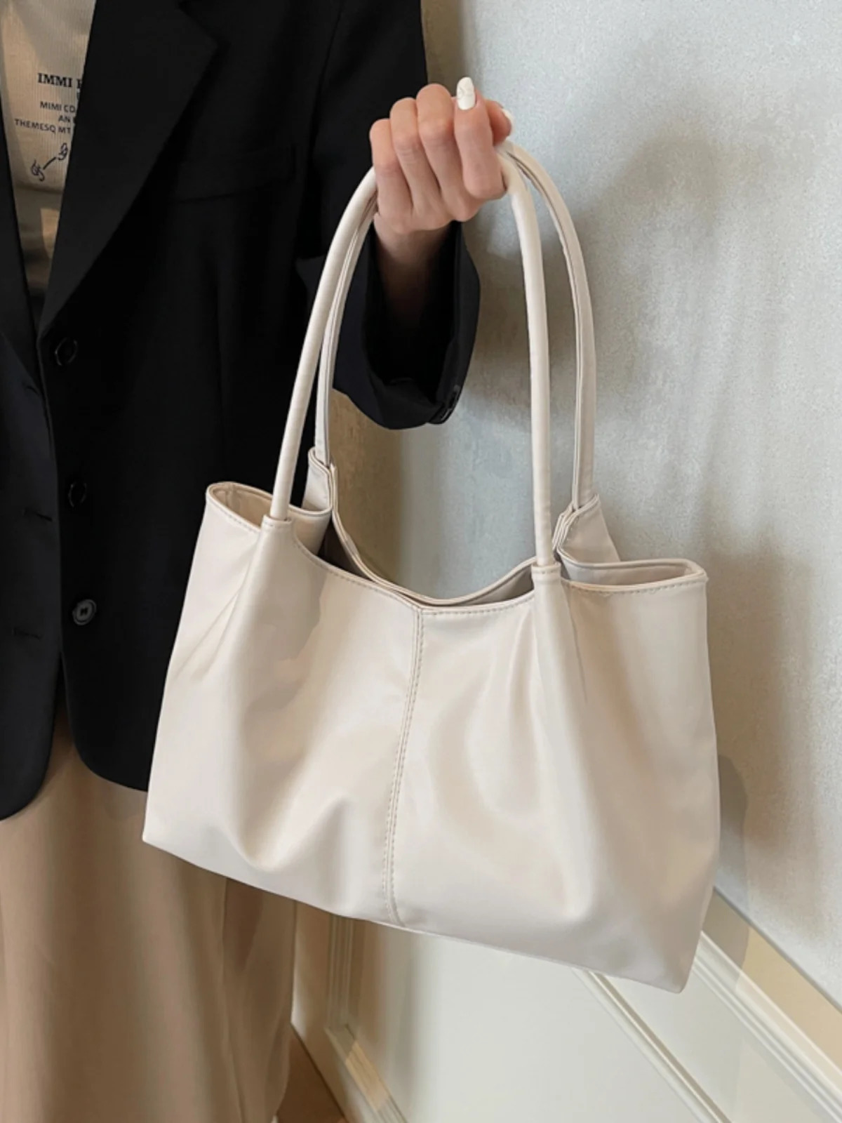 Faionable Large Capaci Tote Bag Sle Single oulder Womens Bag Korean Japanese Trend Casual Commuting Handbag 250818