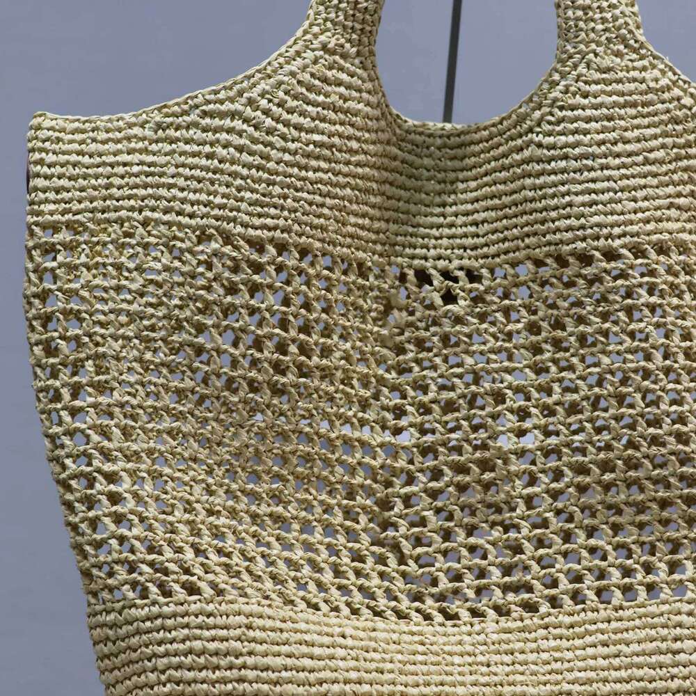 10A Maxi Icare In Shopping Women Tote Designer Raffia Straw Beach Mesh Hollow Woven Vacation Bag Large Capacity Handbag