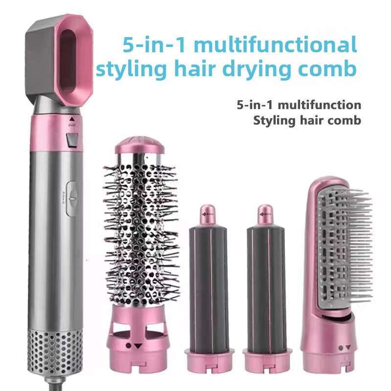 5-In-1 Curling Iron Multi-Functional Hair Dryer Straightening Comb Lazy Curler