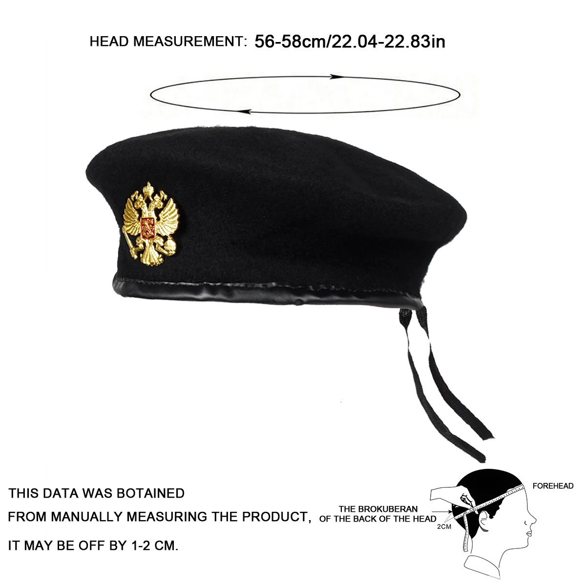 Unisex Double Headed Eagle Brooch Beret Men Women Painters Hats Autumn Winter Warm Berets Flat Caps 250819