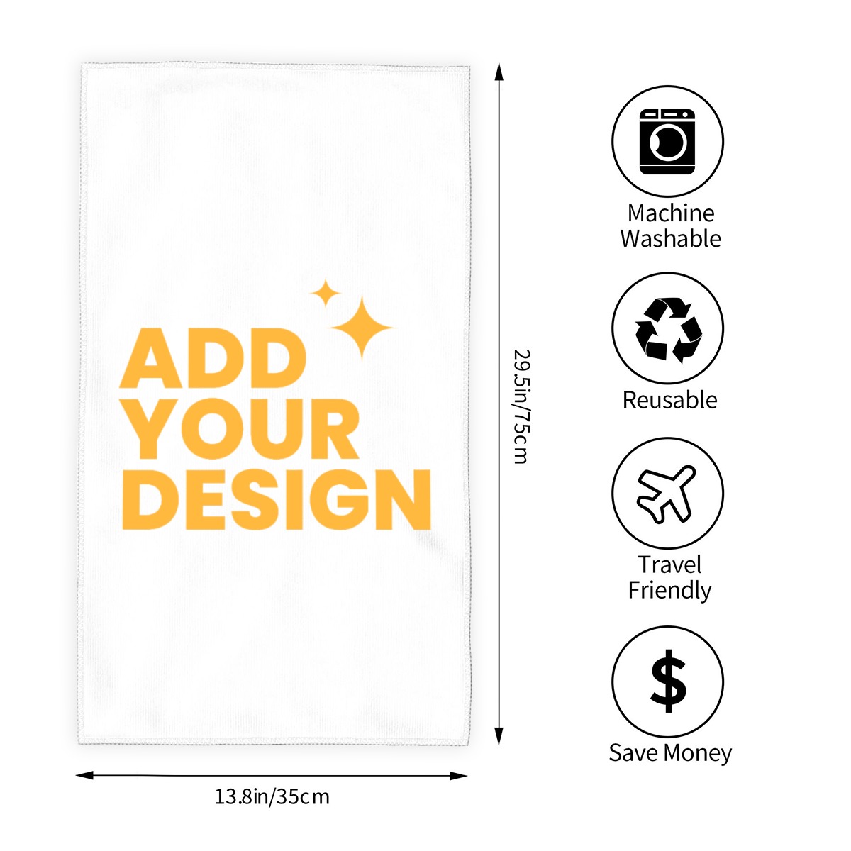 DHgatepod Premium Microfiber Polyester Towel - Ultra Soft 300GSM Quick Dry Beach Towel with Fade-Resistant Print