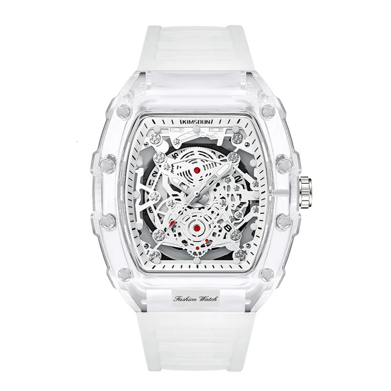 UTHAI BK134 Fashionable Men watch barrel shaped transparent waterproof quartz watch sports clock gift watches for man 250819