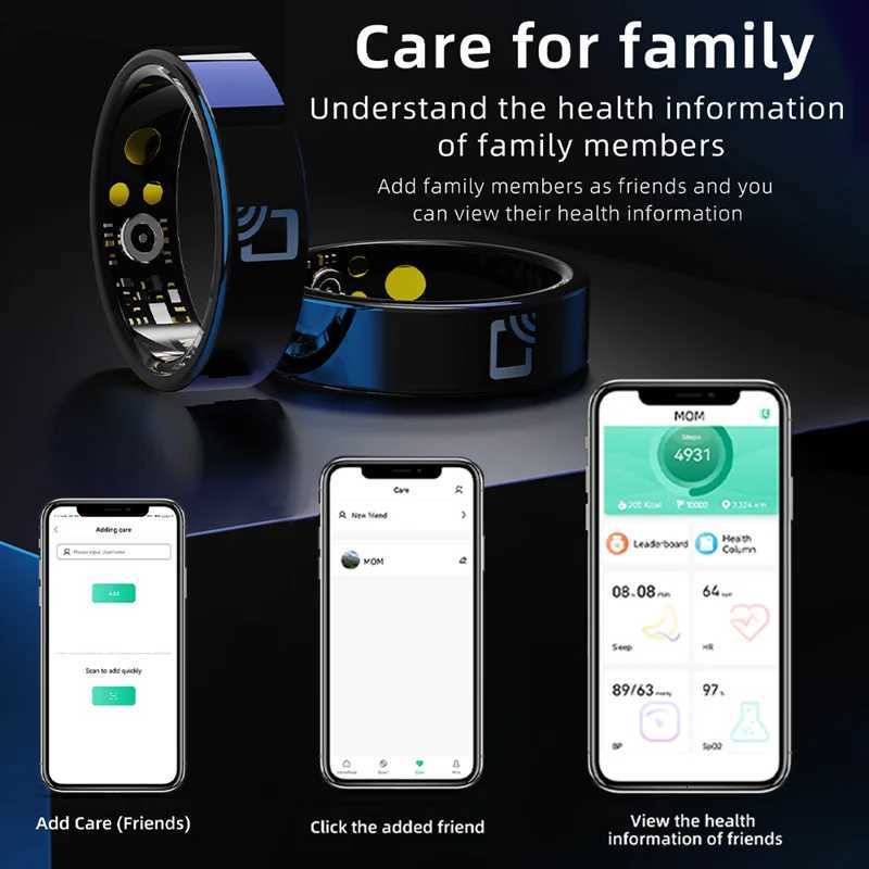 Visiovoy Smart Ring with NFC for Men and Women You Health and Sleep Monitor 5ATM Water Resistant Multi-Sport Mode W250819