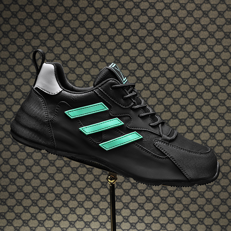 2025 summer luxury high-end sports leisure napa texture breathable shock-absorbing insoles sports shoes waterproof