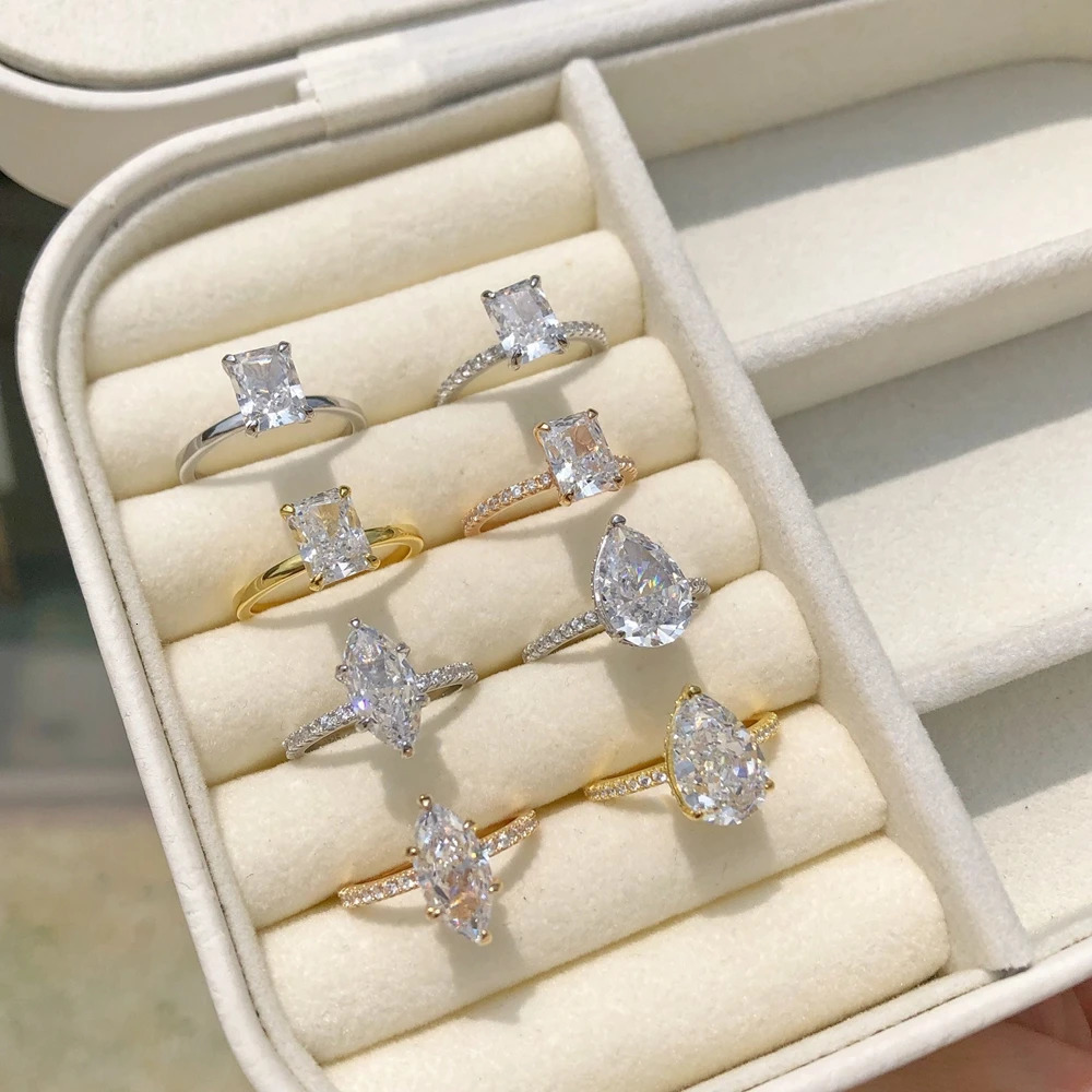 Wong Rain 18K Gold Plated 925 Sterling Silver Crushed Ice Cut Lab Sapphire Gemstone Wedding Party Fine Jewelry Rings Wholesale 250815