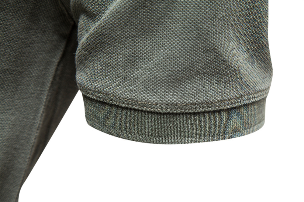 Men's Polo Shirt Summer Collar Sport Cotton Tee Casual Solid Color Short Sleeve Top European Sizes: S - 2XL