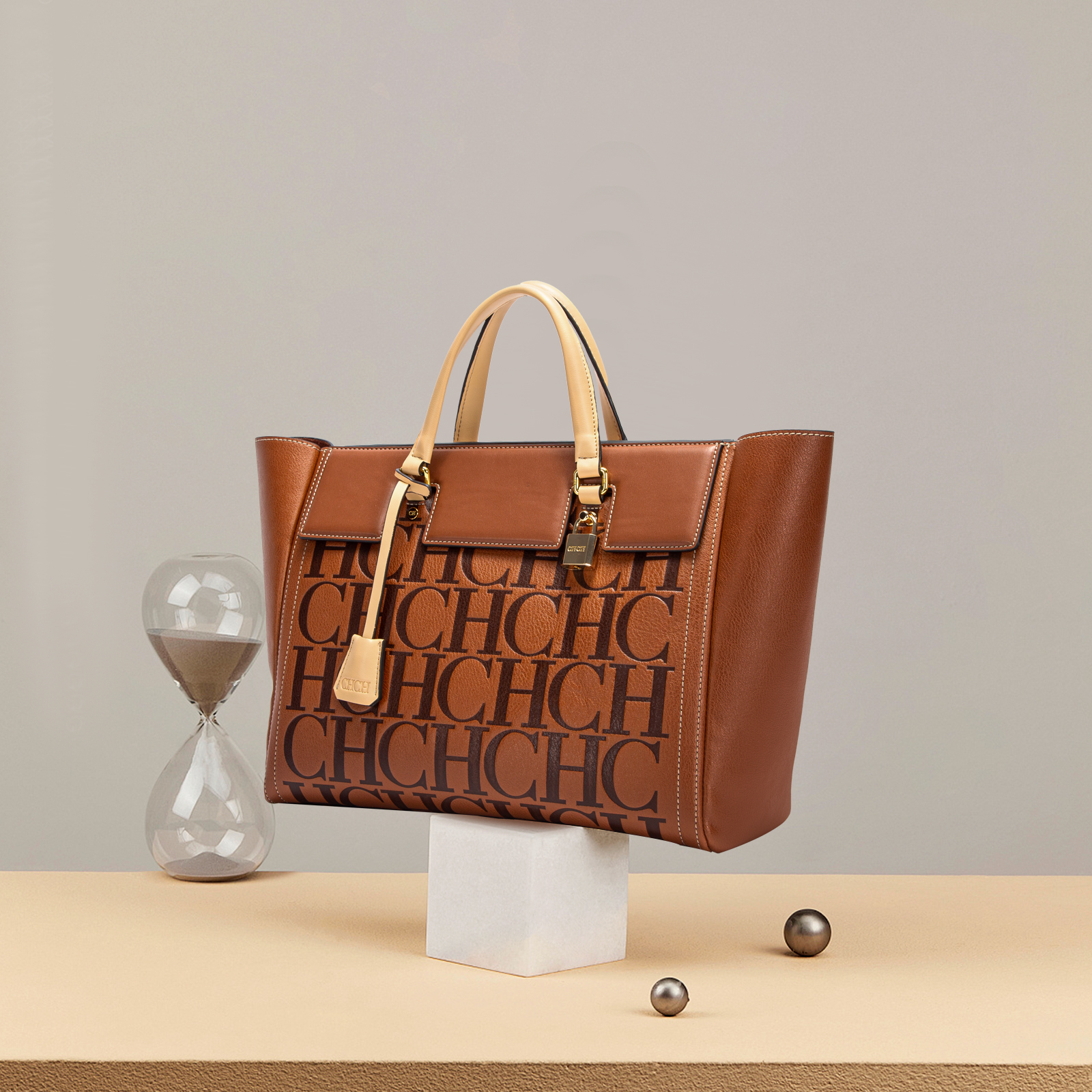Classic Style Fashion Retro Women's Handbags Simple Design Letters Printing Large Capacity Pure Color Versatile