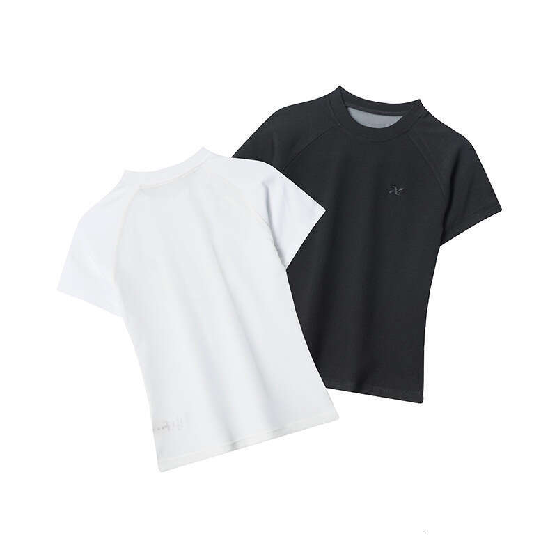 Solid Color Slim Fit Short Sleeve T-Shirt For Women, Ins Summer Pure Desire Back Hollow Design Hot Girl Top B3