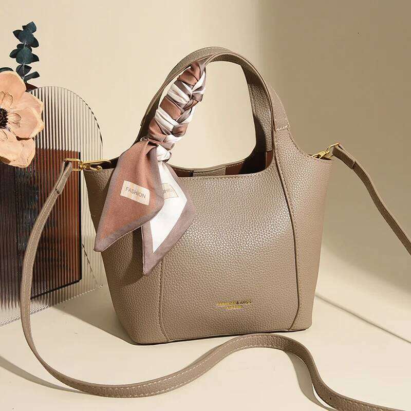 New High Quality Portable Bucket Women S Casual Solid Color Shoulder Bag Fashionable And Easiest For Match Crossbody Ba