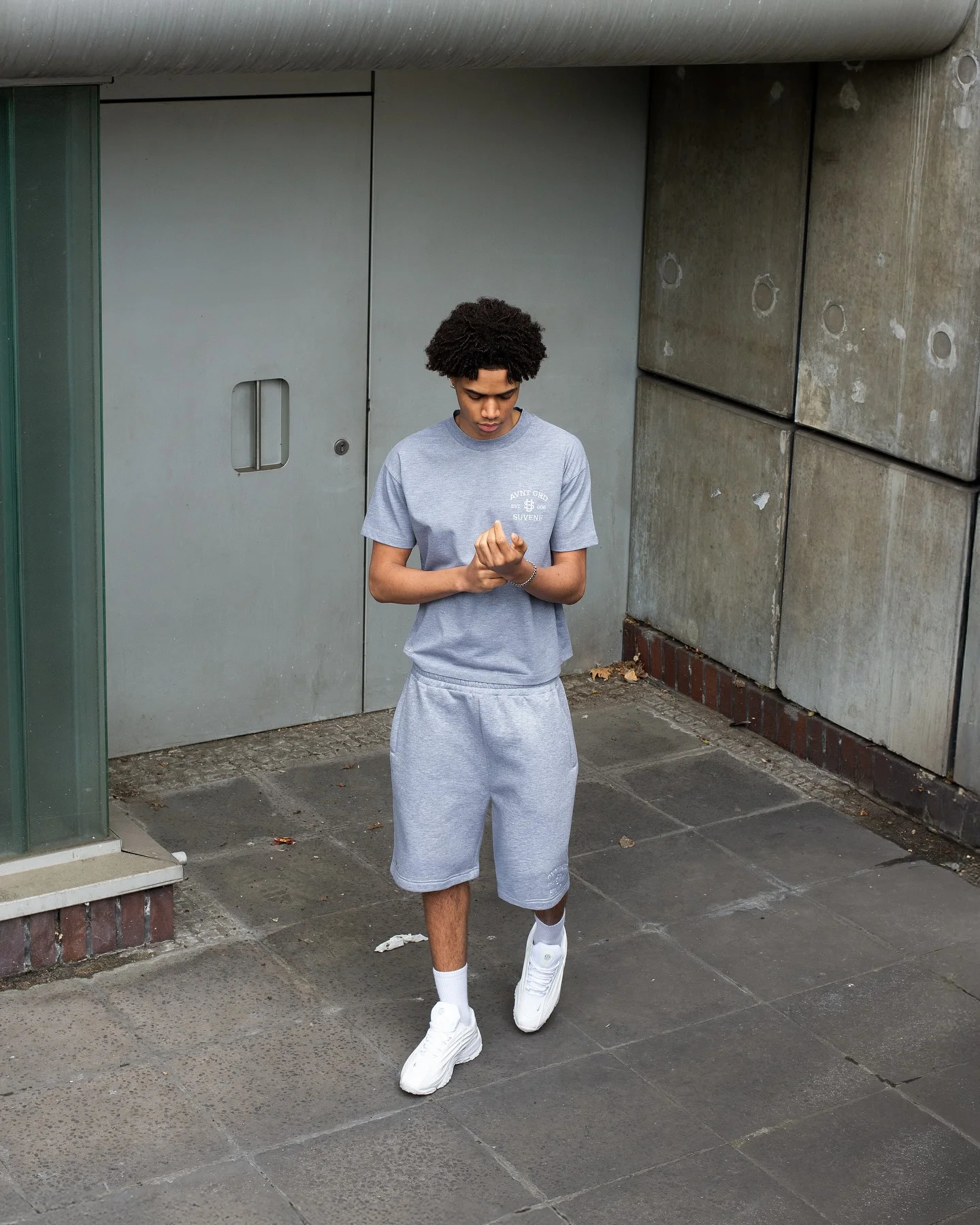 SUVENE Summer Harajuku Casual Shorts T-shirt Cotton Sportswear Two Piece Set Pocket Zipper Sports Short Sleeve Tracksuit 250819