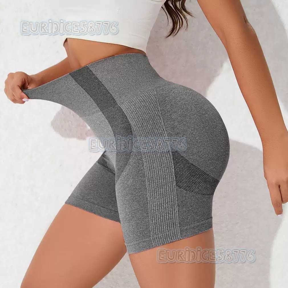 Peach Hip Yoga Shorts for Women High Waist Fitness Hip Lift Running Sports Shorts Quick-dry Fitness Three-quarter Shorts H250819