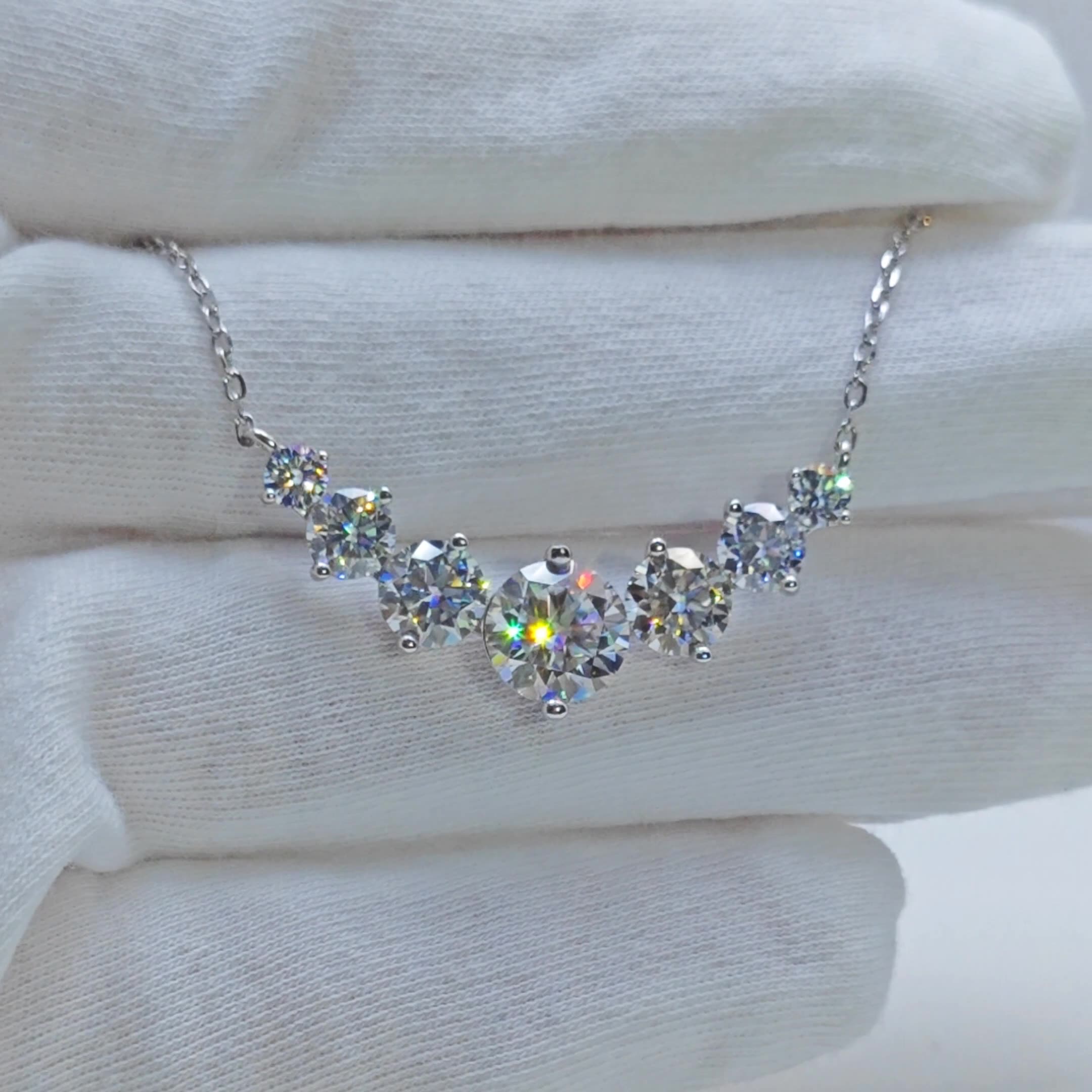 necklace, luxury designer moissanite pendant jewelry, link chain jewelry moissanite jewelry for women, 925 sterling silver moissanite necklace, zircon