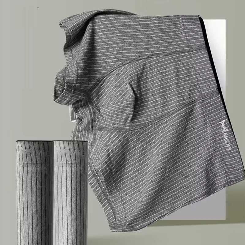 4Pcs Cotton Mens Boxer Underwear Graphene Antibacterial Mens Trunks Breathable Striped Mens Underpants Boxers Male Underwear W250819