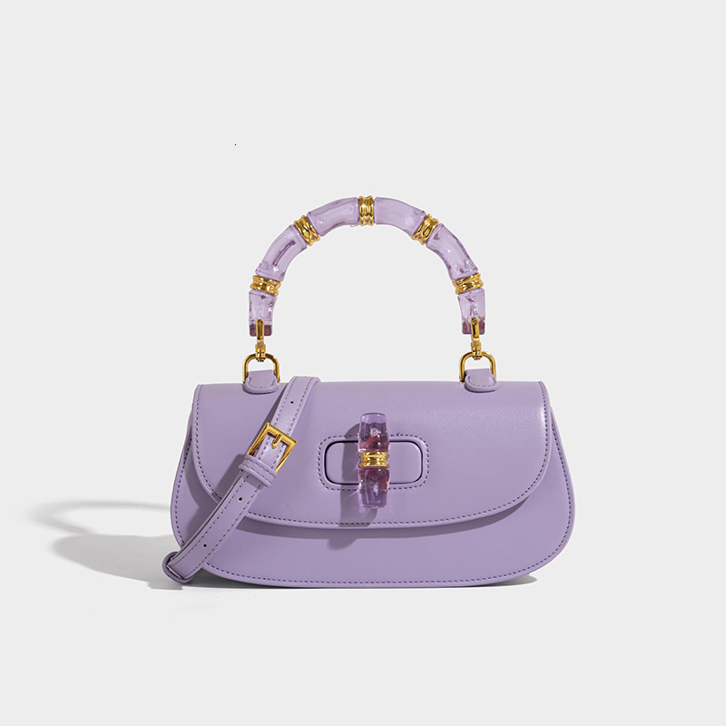 Free shipping designer Crystal Bamboo Knot Bag Versatile Saddle Bag 2025 New Women Bag High-end Simple Trendy Small Bag Shoulder Bag Crossbody Bag