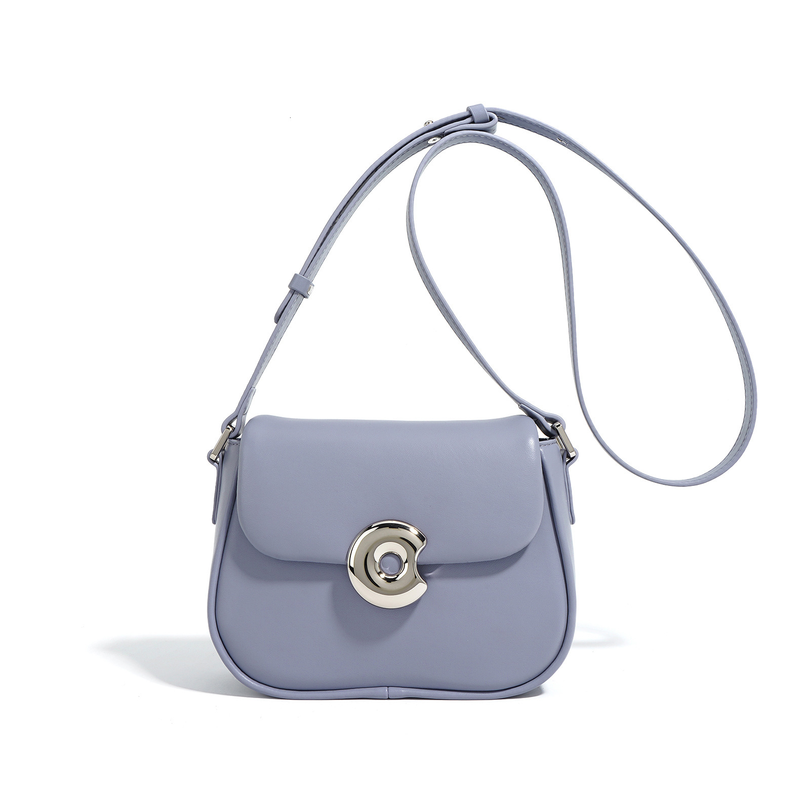 Free shipping designer New Genuine Leather Saddle Bag Crossbody Bag Trendy Bag Niche Texture Shoulder Bag Commuter Bag Versatile Phone Crossbody Bag