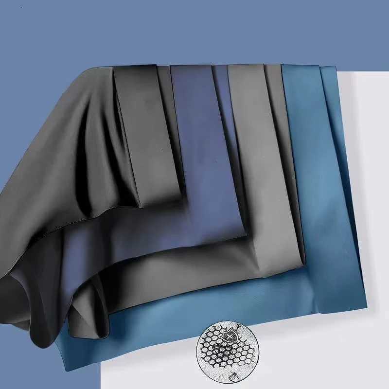 4pcs Mens Underwear Ice Silk Boxer Shorts Men Underpants Cool Breathable Sexy Thin Panties U Convex Lingerie Wholesale Lots W250819