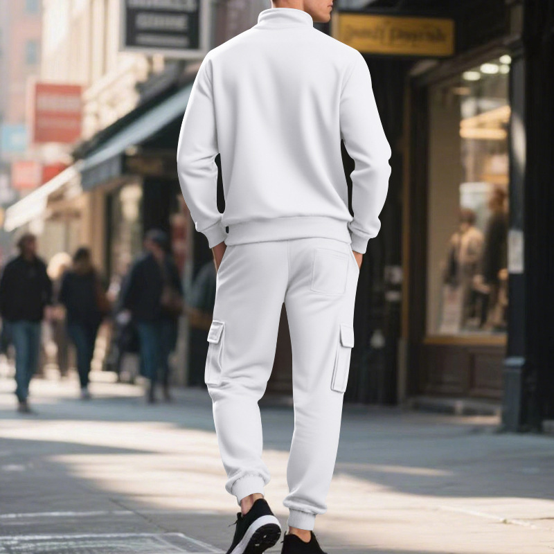 Unisex Tracksuit Polyester Oversized Jogging Sweat Suit Fleece Oversized Men Sweatpants and Hoodie Set Jogger Two Piece Jogging Tracksuit Sets