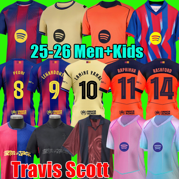 25 26 LAMINE YAMAL RASHFORD soccer jerseys GAVI OLMO football kits 2025 2026 barcalona football shirt men kit youth kids sets uniforms